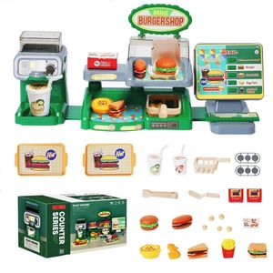 Kinder speelgoed - Hamburger Restaurant - 35 delig - Speelgoedwinkeltje - Fast food - Burger shop