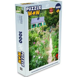 Puzzel Pad naar boerderij met de deurtjes in de tuin van Monet in Frankrijk - Legpuzzel - Puzzel 1000 stukjes volwassenen