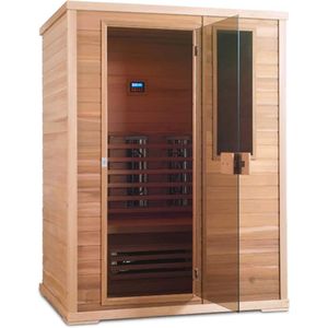 Novum Health Company 4 - Driepersoons infrarood sauna - met DUO stralers. Geschikt voor aromatherapie, voor een goede gezondheid, Plug&play en eenvoudig op te bouwen