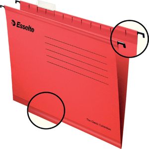 Esselte Classic hangmappen voor ladentussenafstand 365 mm rood