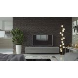 VIGO I Zwevend TV Meubel - TV Meubel Hoogglans grijs / wit - TV Kast Meubel - Modern Design - 30x180x40 cm