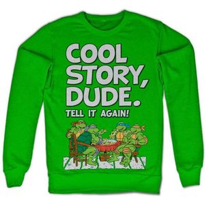 Teenage Mutant Ninja Turtles Sweater/trui -M- Cool Story Dude Groen