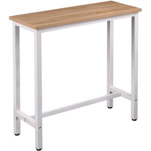 Moderne Bartafel - Pubtafel - Hoge Tafel - Stevig Ijzeren Frame - Krasbestendig - Waterafstotend - 40cm x 100cm x 100cm