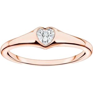 Thomas Sabo Dames Dames ring 925 sterling zilver sterling zilver Zirkonia 0,5 Roségoud 32020607