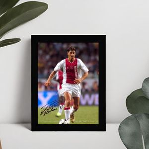 Zlatan Ibrahimovic Ingelijste Handtekening – 15 x 10cm In Klassiek Zwart Frame – Gedrukte handtekening – Ajax Amsterdam