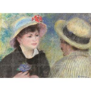 IXXI Boating Couple (said to be Aline Charigot and Renoir), Pierre-Auguste Renoir & Museum of Fine Arts Boston - 140 x 100 cm - Gratis ophangtool -