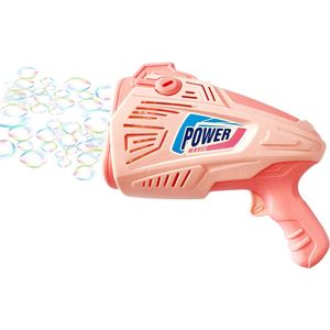 Bellenblaas pistool - elektrisch - schiet automatisch bellen - bellenblazen - Bubble Gun Game - incl zeep en batterijen - Roze