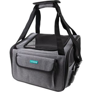 Opvouwbare en draagbare transportbox voor honden en katten tot 9 kg - Waterdichte honden- en kattendraagtas van Oxford-stof - Ideaal voor auto, trein en onderweg - Reistas 415 x 32 x 30 cm