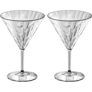 Martiniglas, 0.25 L, Set van 2, Organic, Transparant - Koziols-sClub No. 12