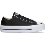 Converse Chuck Taylor All Star Lift Ox Lage sneakers - Leren Sneaker - Dames - Zwart - Maat 41,5