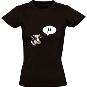 Koe met spraakwolk Dames T-shirt - dieren - grappig - geluid