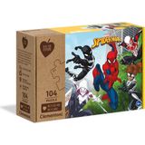 Puzzel Spiderman (104 Stukjes) - Play For Future Lijn, Gemaakt van Gerecyclede Materialen