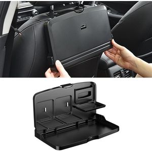 Achterbank klaptafel - Autotafel voor passagiers met bekerhouder en telefoonhouder - Multifunctionele auto-eettafel voor kinderen .