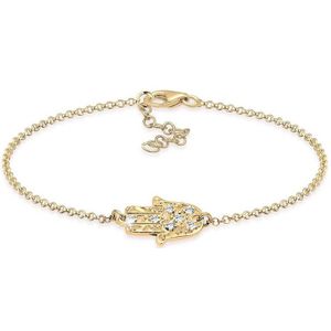 Elli Dames Armband Hamsa Hand der Fatima Kristalle 925 Silber