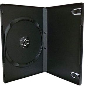 Enkele DVD Case Zwart-14mm Rug(50) - Hoge Kwaliteit