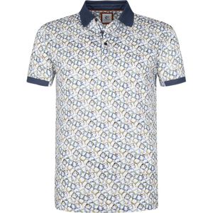 R2 Poloshirt Pique Print Multicolour - Heren