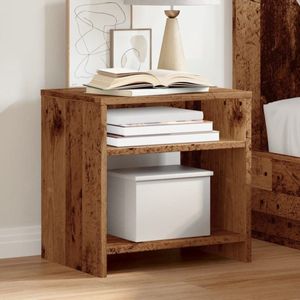 vidaXL Nachtkastjes - Set van 2 - Bewerkt hout - 40x30x40 cm Nachtkastje - Nachtkasten Set - Kast Meubilair - Houten Nachtkast - Vintage Nachtkast