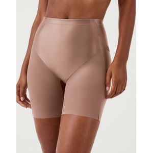 Spanx Shaping Satin - Booty-Lifting Mid-Thigh Short - Maat L - Kleur Cafe au Lait