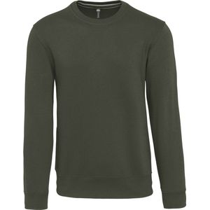 Unisex sweater met ronde hals Kariban Dark Khaki - XS