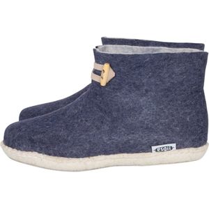 Vilten herenslof High Boots navy blue Colour:Donkerblauw/ Lichtgrijs Size:46