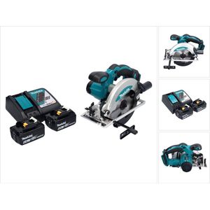 Makita DSS 610 RG accucirkelzaag 18 V 165 mm + 2x accu 6.0 Ah + lader