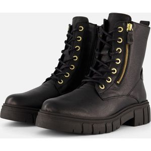 Feyn Paige29 Veterboots zwart Leer - Maat 36