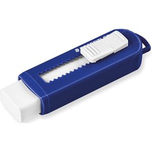 Staedtler Gum PVC-vrij met schuifmechanisme Blauw/wit