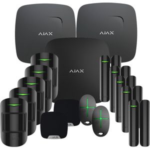 Ajax alarmsysteem voordeelkit met Fire protectie zwart