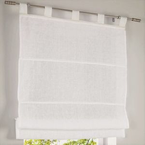 Boraboi ® Elegante Linnen Vouwgordijn met Lussen voor Stijlvolle Interieurdecoratie