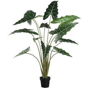 PTMD Bloempot Alocasia - 117x137x140 cm - Polyester - Groen