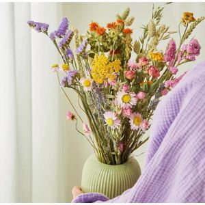 Droogbloemen Multi - Spring Veld Boeket - Uniek en duurzaam cadeau voor ieder seizoen - Ecologische bloemen en verpakking!