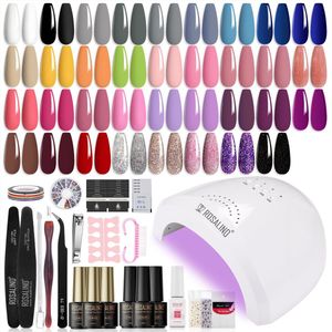 Nagellak,nagelgereedschap, nagellichttherapielamp,DIY Nail Art Kit voor beginners,35 kleuren