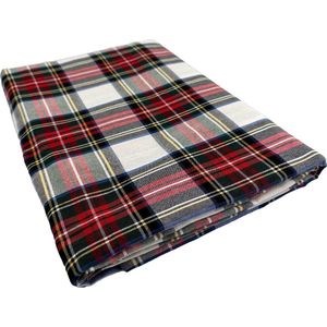 Tafelkleed Tartan Wit Large - 140x220 - Katoen - Mood Company