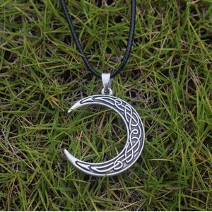maan ketting - vandaag besteld morgen in huis - maan ketting - maan - wikka - viking - Halloween - Hanger - Spiritueel - Hanger - Accessoires
