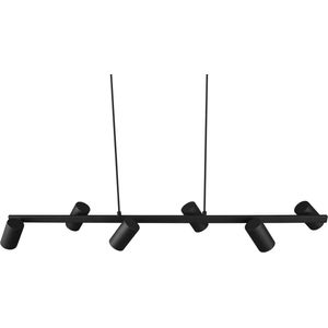 TRIO MARLEY - Hanglamp - Zwart Mat - Excl. 6x GU10 35W - Aanpasbaar In de Hoogte
