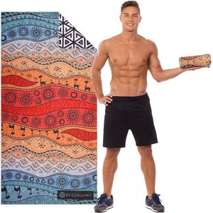 Strandhanddoek, microvezel strandhanddoek voor dames en heren, sneldrogende strandlakens, badhanddoeken, 160 x 80 cm, grote badhanddoek, strandhanddoek voor zwemmen op het strand (dubbelzijdig vlies/B)