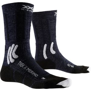 X-socks Wandelsokken Trek X Wol/nylon Zwart/wit Mt 35/38