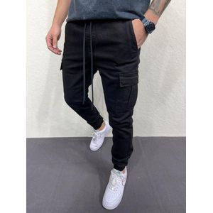 Cargobroeken voor Heren Joggingbroek Cargo broek met Zakken Jogger Broek Hip Hop broeken met genoeg Stoere workwear cargobroeken Skinny cargobroek met meerdere zakken Cargobroek met boorden