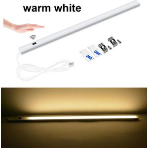 Led lamp hand swipe beweging sensor | 5V | USB | Light Motion Sensor | 40 CM | Keuken Lamp| Kast verlichting | Warm White | Geel licht | Keukenverlichting | Smart LED verlichting | Eenvoudige montage | Extra licht | Plak strip| schroeven | USB poort