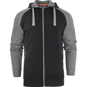 Mac One HOODIE CHRIS 2532028 - zwart/grijs mêlée - 4XL