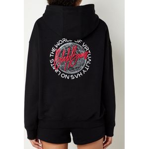 Black Bananas Sphere oversized hoodie - Zwart - Maat S