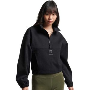 Superdry Dames Trui Tech sweatshirt met vleermuismouwen en halflange rits