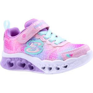 Skechers Flutter Heart Lights-Simply L Meisjes Sneakers - Pink/Multi - Maat  34