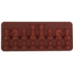 Chocolade vorm schaak schaken - siliconen vorm mal voor ijsblokjes ijsklontjes chocolade fondant chocoladevorm - LeuksteWinkeltje