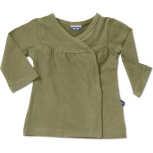 Silky Label vest met knoopjes Pesto green - maat 86/92 - groen
