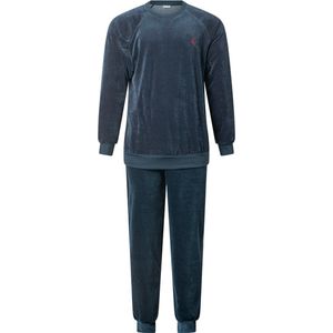 Dames pyjama flanel van Lunatex 641513 grijs maat L - MOEDERDAG CADEAU