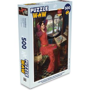 Puzzel I am half sick of shadows, said the Lady of Shalott - schilderij van John William Waterhouse - Legpuzzel - Puzzel 500 stukjes