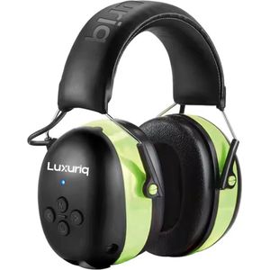 Luxuriq® Gehoorbeschermers - Oorbeschermers - Volwassenen en kinderen - Oorkappen met Bluetooth - Draadloos Bellen - 30 dB - Groen
