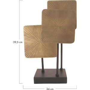 DKNC - Tafellamp Gabrielle - Metaal - 24x18.5x39.5cm - Goud