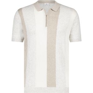 Blue Industry Knitted Poloshirt Beige - Maat XXL - Heren